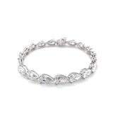 1 Carat Horizontal Pear Shape Tennis Bracelet – 19.86 Carats - Lab Eco Diamonds