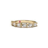 7 Teardrop Diamond Eternity Ring - Custom Design