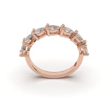 7 Teardrop Diamond Eternity Ring - Custom Design