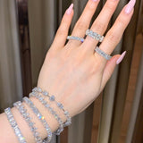12.19ct Multi Shape Tennis Bracelet Half a Carat Size