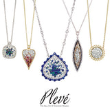 6.20 cttw Yellow, Autum, Red and White Diamond Large Sunflower Kaleidoscope Necklace