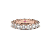 Asscher-Cut All Around Eternity Ring - Custom Design