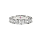 Asscher-Cut All Around Eternity Ring - Custom Design