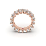 Asscher-Cut All Around Eternity Ring - Custom Design