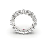 Asscher-Cut All Around Eternity Ring - Custom Design