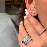 0.60ct 4 Prongs Italian Martini Round Brilliant Stud Earring - Lab Growing Diamonds