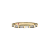 Half Eternity Emerald Cut Ring - Custom Design
