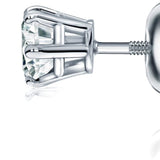 Sofia - Classic 6 Prongs Basket Round Brilliant Stud Earring