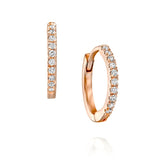 Single Baby Gypsy 12mm - Round Shape Earrings - Real Natural Diamonds