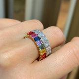 6CT Emerald Cut Eternity Ring