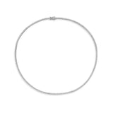 Graduated Round Tennis Necklace (3/5/10 Points)- 6 - 30 Carats - Lab or Natural Diamonds