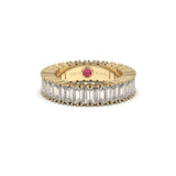 Emerald-Cut All-Around Diamond Eternity Ring  - Custom Design