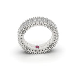 Emerald-Cut All-Around Diamond Eternity Ring  - Custom Design