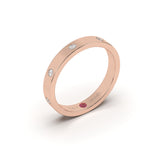 Wedding 8 Diamond Bezel Eternity Ring - Custom Design
