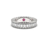 Emerald-Cut All-Around Diamond Eternity Ring  - Custom Design