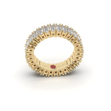 Emerald-Cut All-Around Diamond Eternity Ring  - Custom Design
