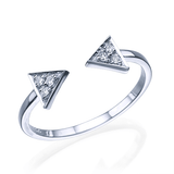 Tiny Diamonds Arrows  - Real Natural Diamonds
