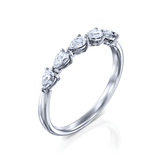 5 Teardrop Diamond Eternity Ring - Custom Design