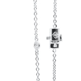 18K Long Diamond Chain Necklace- 1.50carats - Real Natural Diamonds