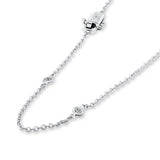 Diamond Chain - 8 Diamonds - Real Natural Diamonds