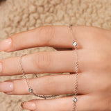 Diamond Chain - 8 Diamonds - Real Natural Diamonds