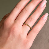 32 Black Diamond All Around Eternity Ring - Real Natural Diamonds