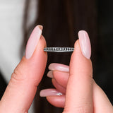 32 Black Diamond All Around Eternity Ring - Real Natural Diamonds