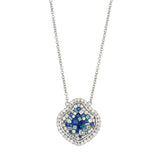 1.90CT Multicolor and Blue Diamond "Celestial Galaxy" Necklace in 18k