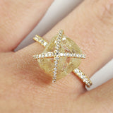2.80ct Yellow Embrace Yellow Natural Raw Yellow Ring