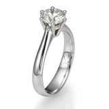 0.70CT GIA Classic Diamond Crown Ring - Real Natural Diamonds