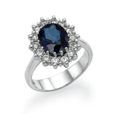 3.0 Carats Dianna Classic Engagement Ring - Real Natural Diamonds & Gems