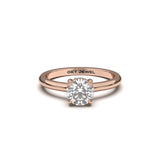 AURORA – Timeless Round Solitaire Ring