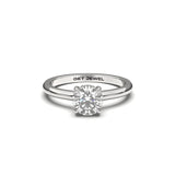 AURORA – Timeless Round Solitaire Ring
