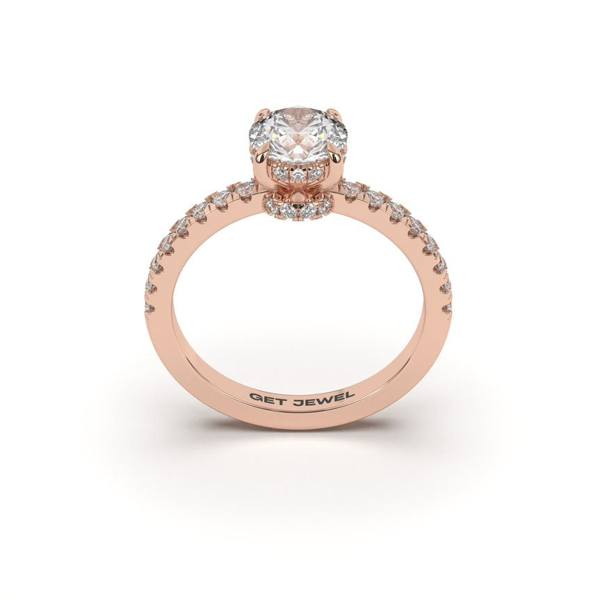 GALA - Round 4 Prongs Setting Classic Micro Band