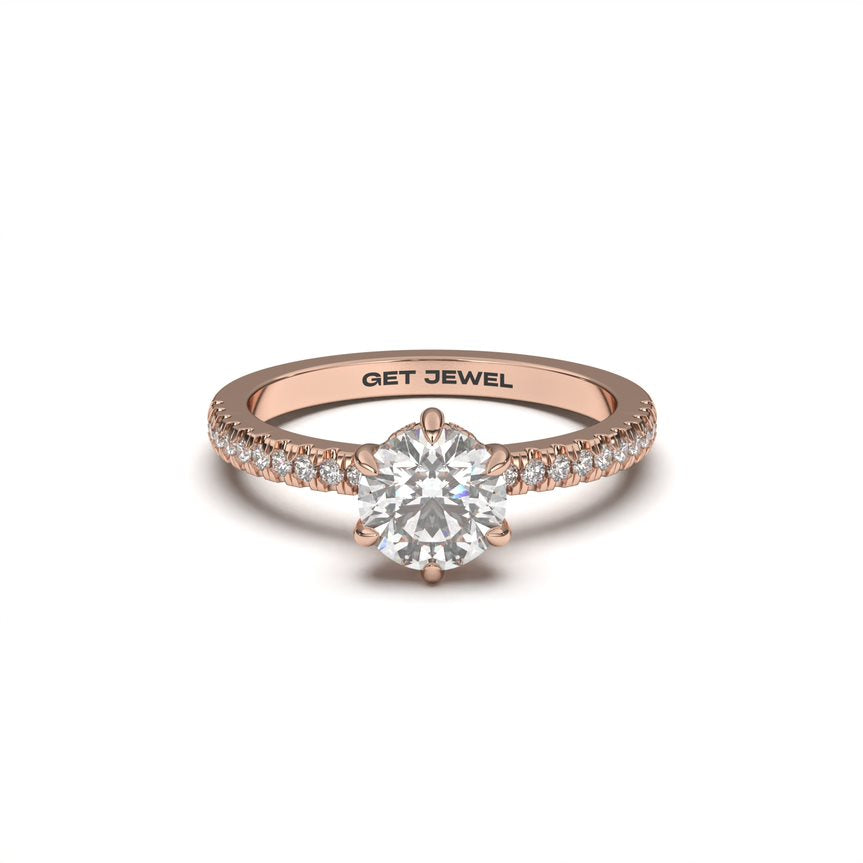 ECLIPTIC - Round 6 Prongs Setting Classic Micro Band
