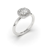 NOVA - 1.00ct Round 4 Prongs Halo Classic Band