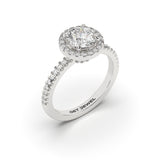 ORION - Round Halo 4 Prongs Setting Classic Micro Band