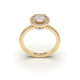 ORION - Round Halo 4 Prongs Setting Classic Micro Band