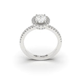 OPULENCE White - 1.01ct Oval Halo 4 Micro Band - Lab Eco Diamond