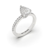 SERENE - Pear Setting Classic Band - 3 prongs
