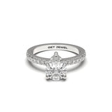 SERENE - Pear Setting Classic Band - 3 prongs