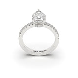 SERENE - Pear Setting Classic Band - 3 prongs