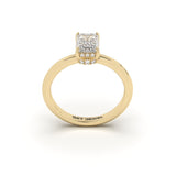 LUMINOUS - Emerald 4 Prongs Smooth Classic Band