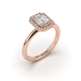 SPLENDID - Emerald Halo 4 Prongs Smooth Band