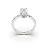 MAJESTIC - Emerald 4 Prongs Setting Classic Micro Band