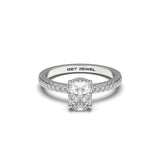 DELICATE - Oval 4 Prongs Setting Classic Micro Band