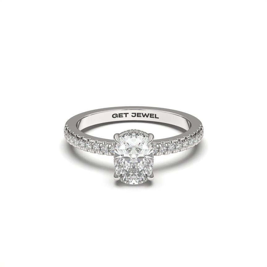 DELICATE - Oval 4 Prongs Setting Classic Micro Band