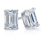 Kate Emerald 4 Prongs Basket Stud Earring