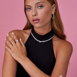 Modern "Pear Shape Collier " Diamond Necklace – Lab Eco Diamonds