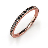 Rainbow LOVE Colors - All Around Eternity LOVE Ring- Real Natural Gems